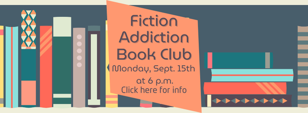 Book background advertising book club
