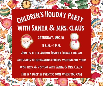 Children's Holiday Party with Santa & Mrs. Claus
