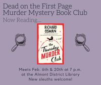 Dead on the First Page Murder Mystery Book Club