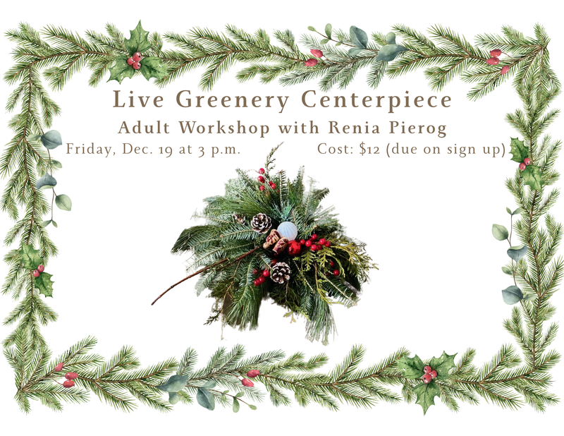 Live Greenery Centerpiece Adult Workshop