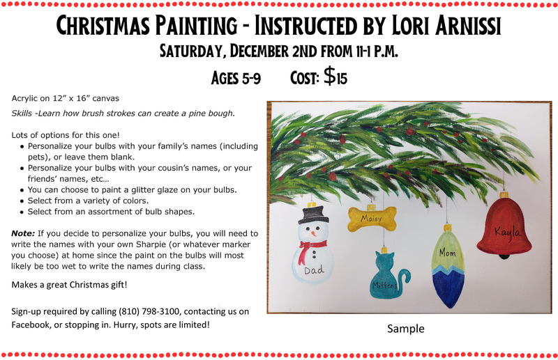 Sign-up required by calling (810) 798-3100, contacting us on Facebook, or stopping in. Hurry, spots are limited!.png