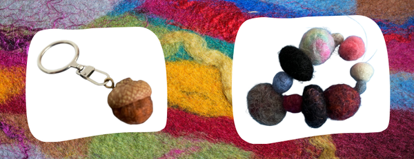 Ages 12 & up Tweens, Teens, & Adults welcome! Cost $5 (2).png Felt acorn keychain and felt bead bracelet